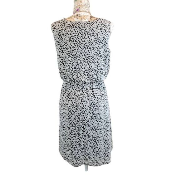 AGB Animal Leopard Spot Blouson Business Career Casual Flowy Comfy Dress - Picture 7 of 11